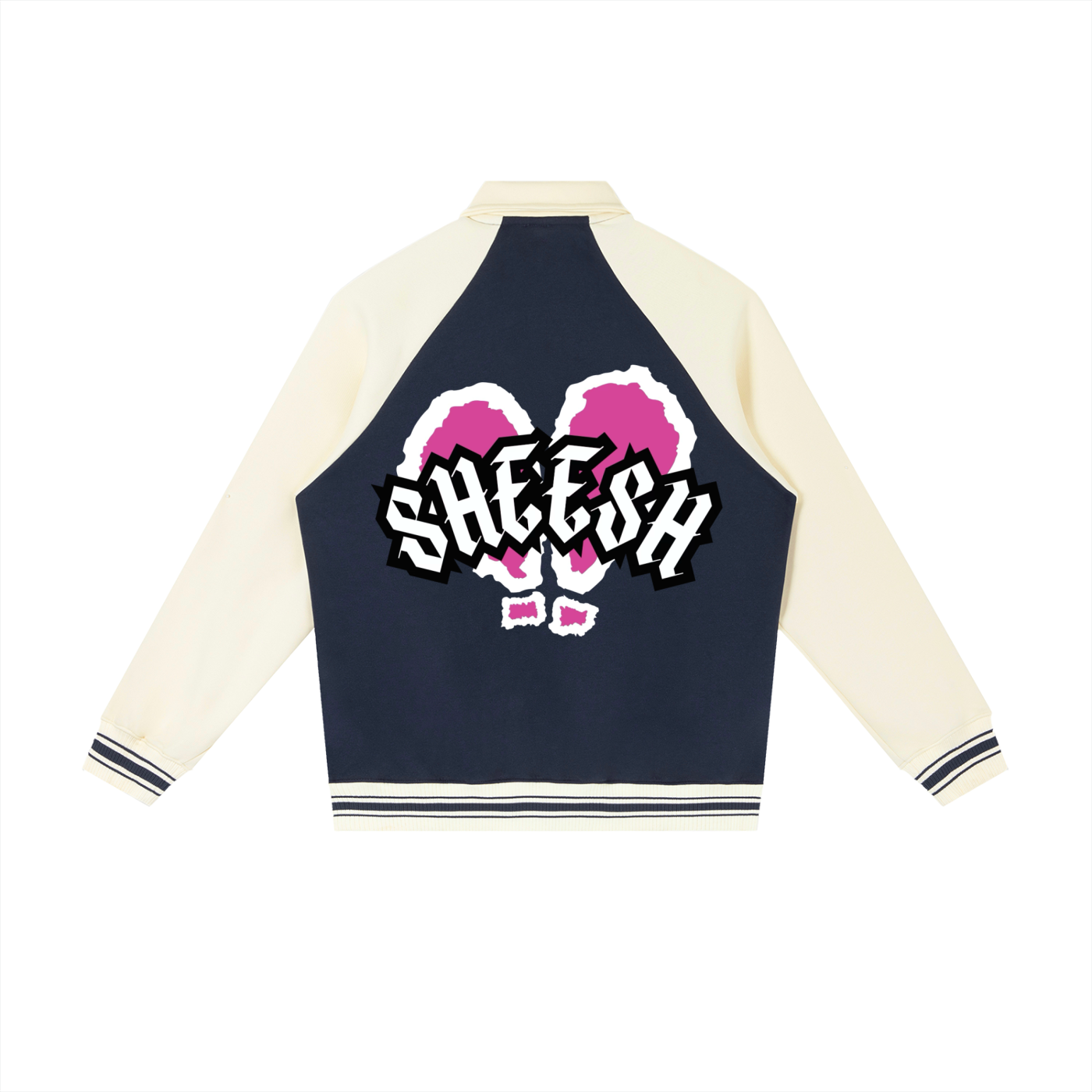 SHEESH WMNS Signature Logo Raglan Baseball Jacket