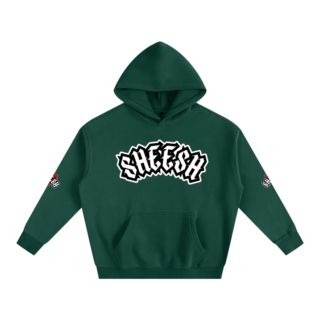 SHEESH Double Sleeve Fleece Hoodie