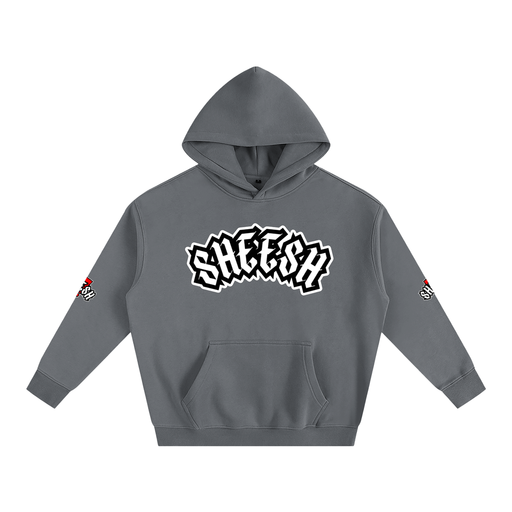 SHEESH Double Sleeve Fleece Hoodie