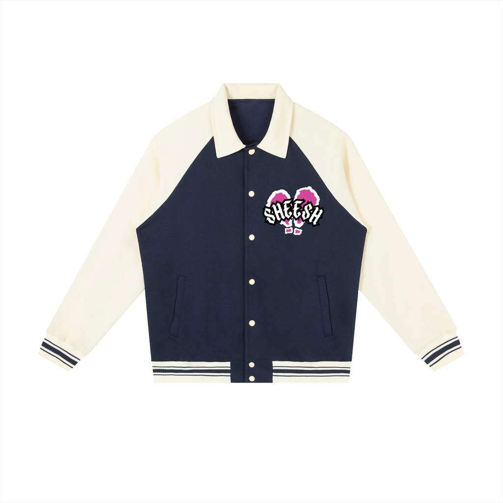 SHEESH WMNS Signature Logo Raglan Baseball Jacket