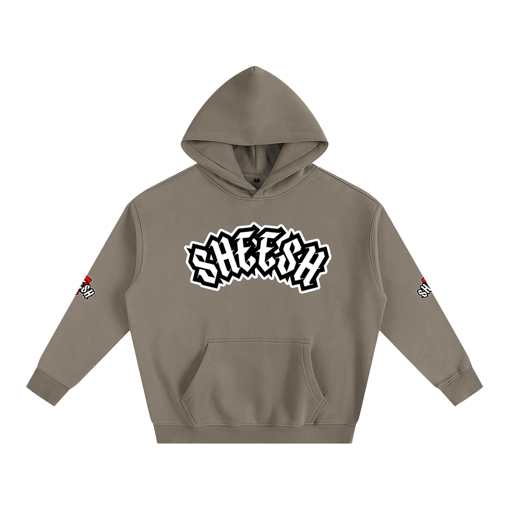 SHEESH Double Sleeve Fleece Hoodie