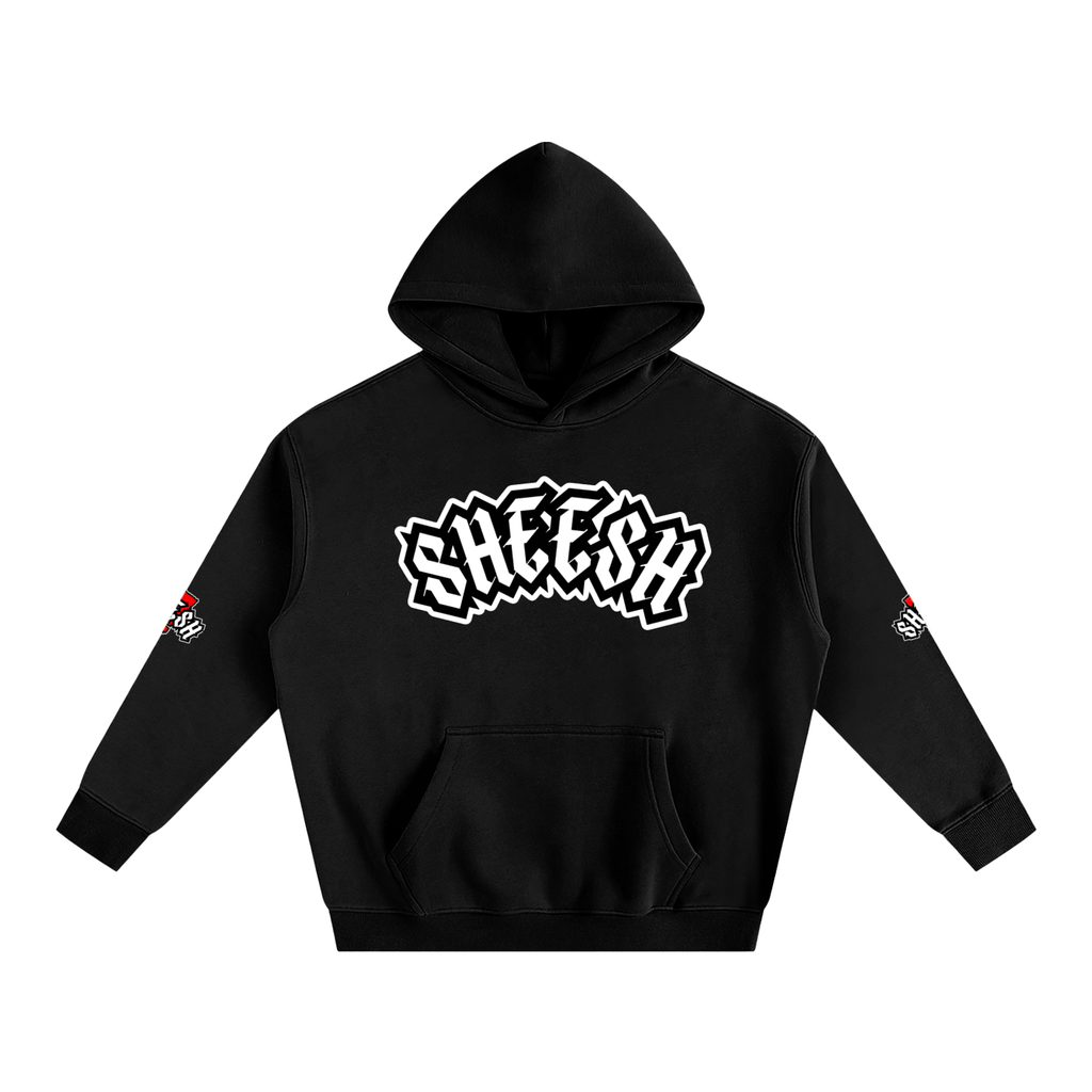 SHEESH Double Sleeve Fleece Hoodie