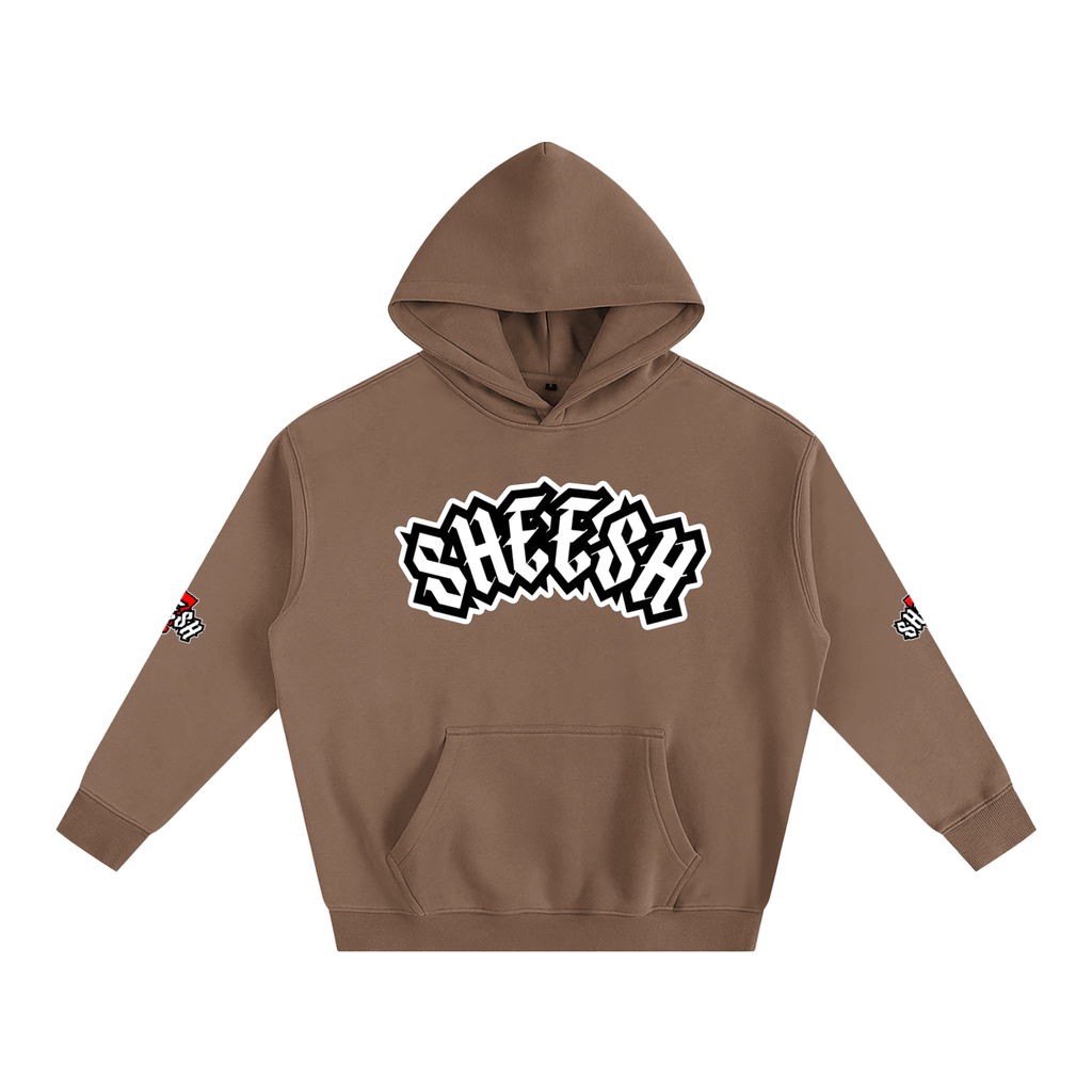 SHEESH Double Sleeve Fleece Hoodie