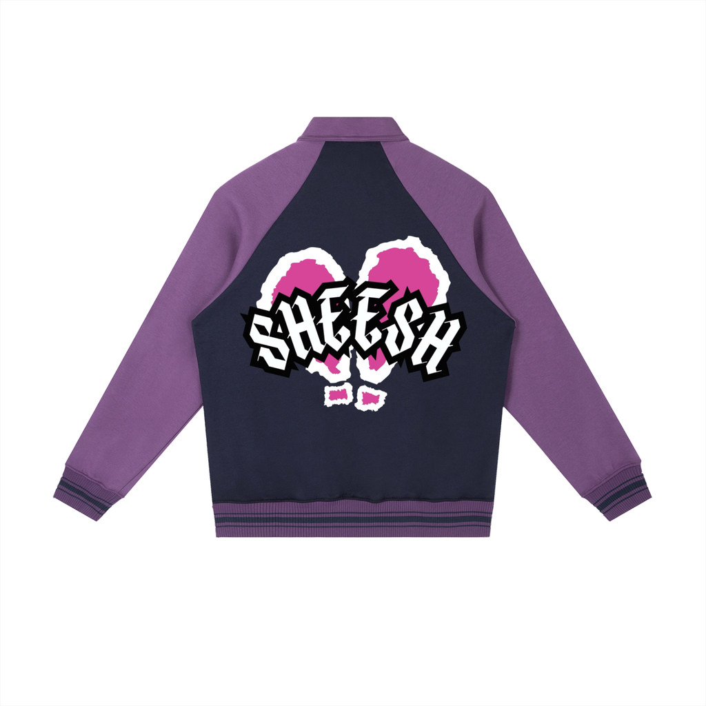 SHEESH WMNS Signature Logo Raglan Baseball Jacket