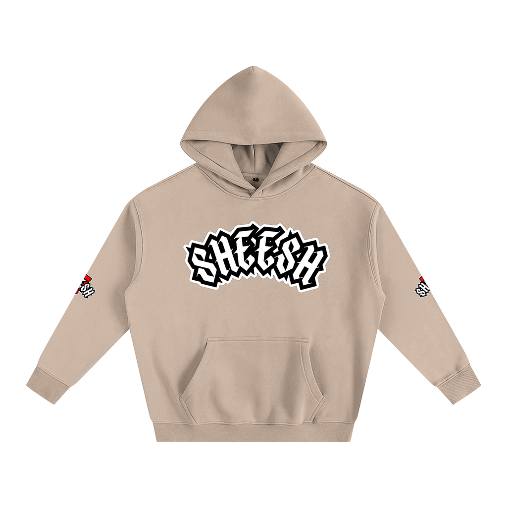 SHEESH Double Sleeve Fleece Hoodie