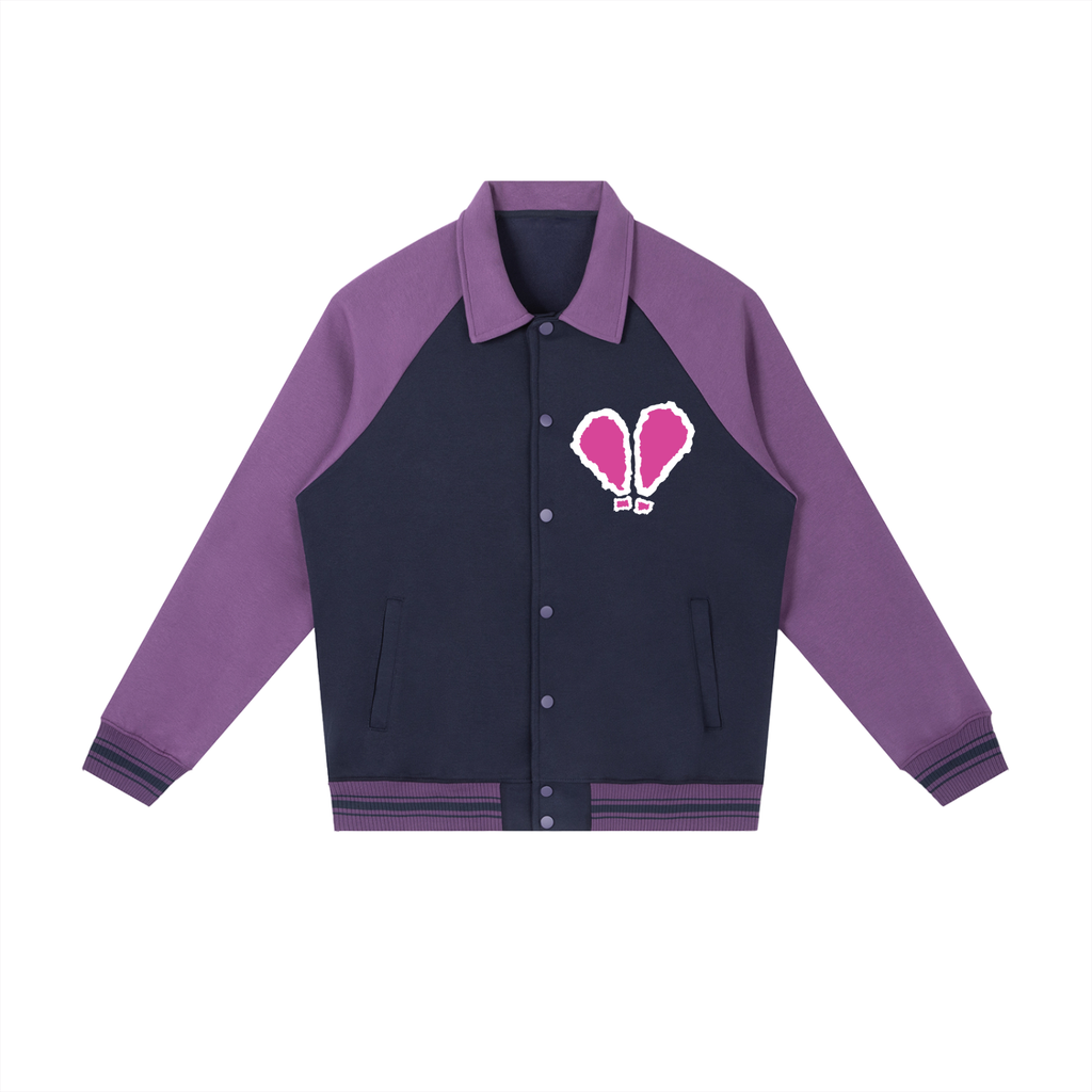 SHEESH WMNS X-Mark Primary Logo Raglan Baseball Jacket