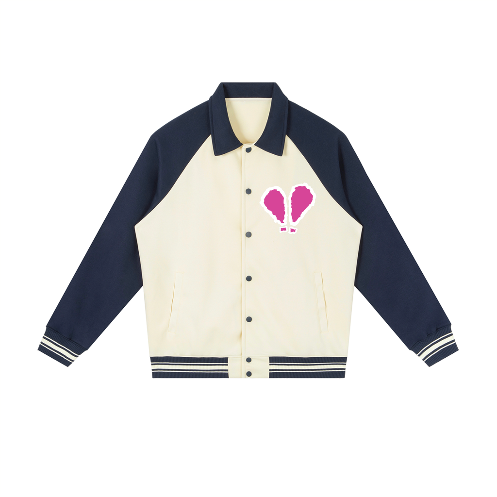 SHEESH WMNS X-Mark Primary Logo Raglan Baseball Jacket