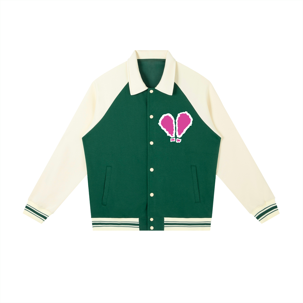 SHEESH WMNS X-Mark Primary Logo Raglan Baseball Jacket