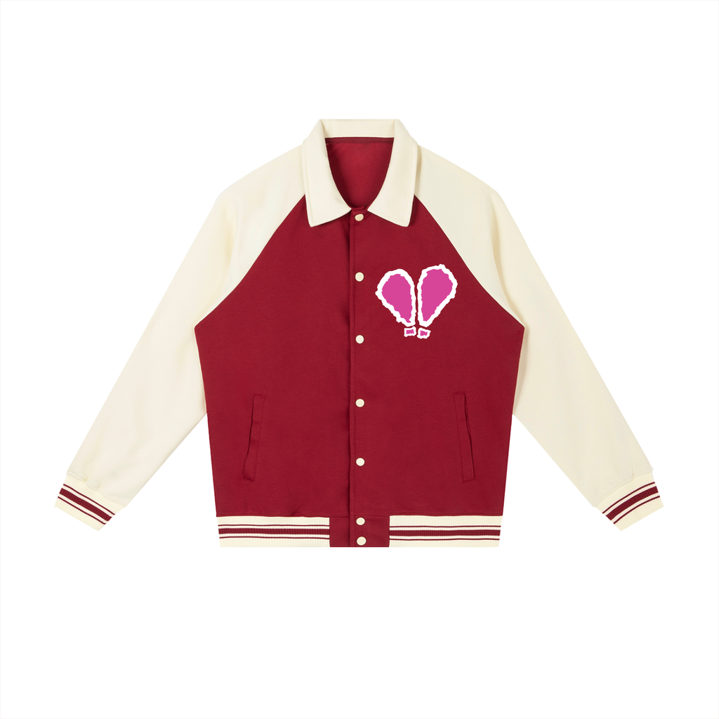 SHEESH WMNS X-Mark Primary Logo Raglan Baseball Jacket