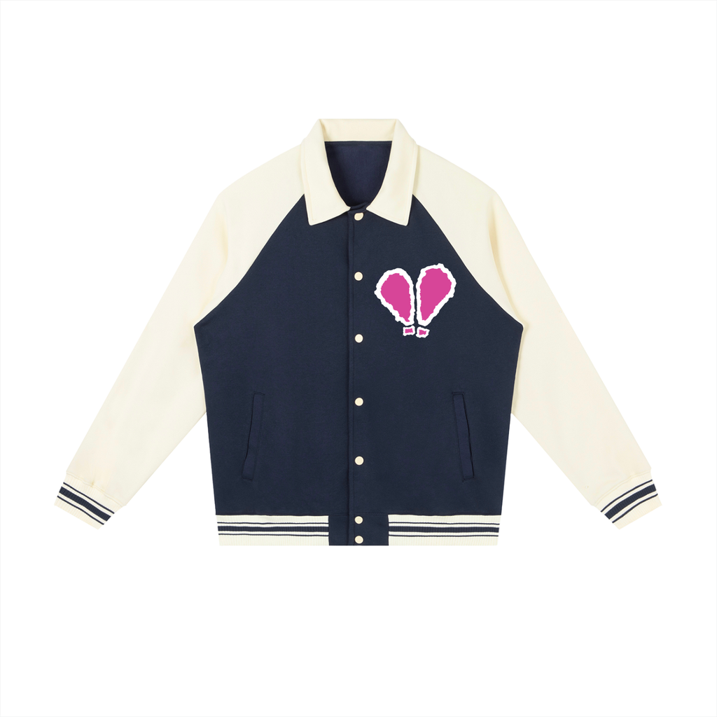SHEESH WMNS X-Mark Primary Logo Raglan Baseball Jacket