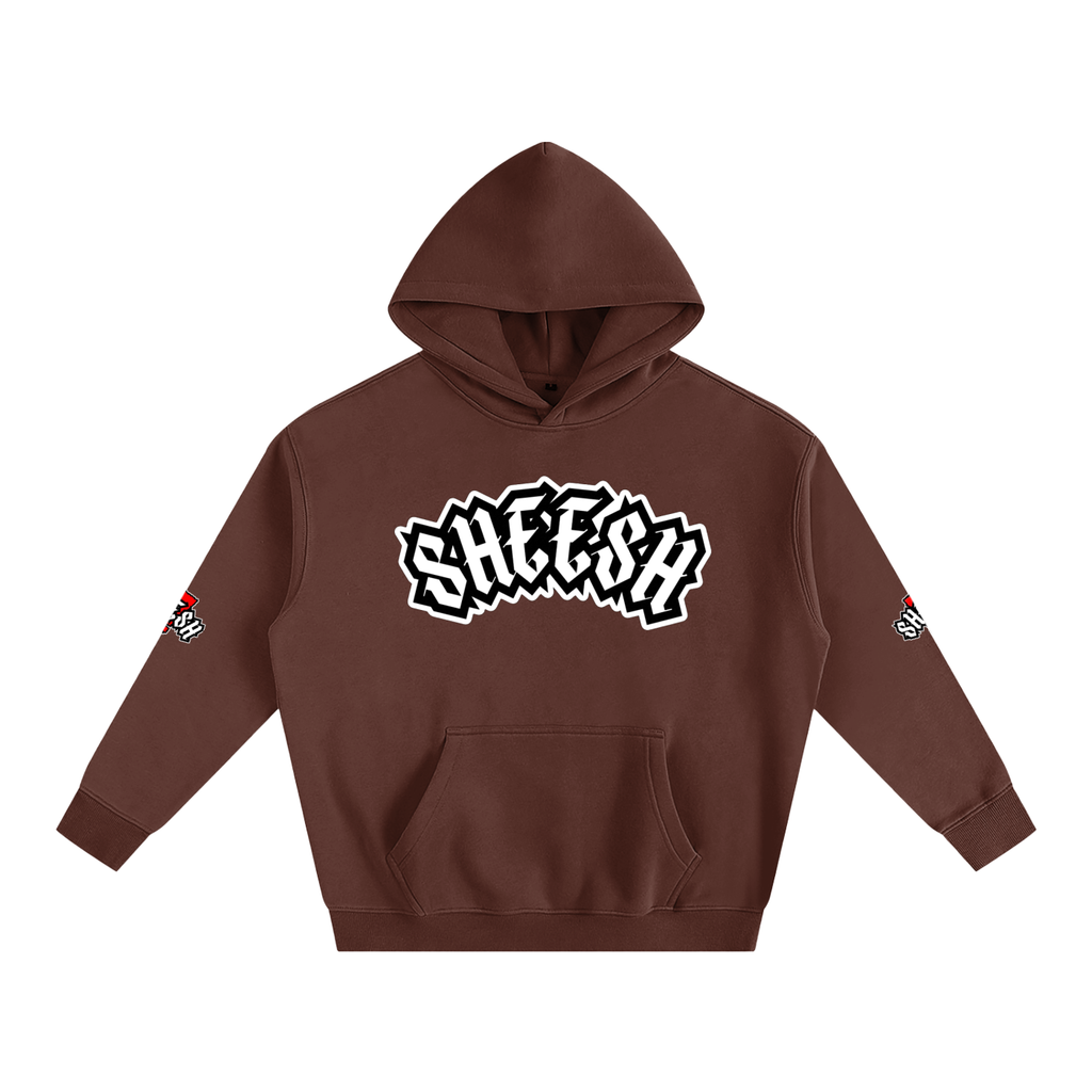 SHEESH Double Sleeve Fleece Hoodie