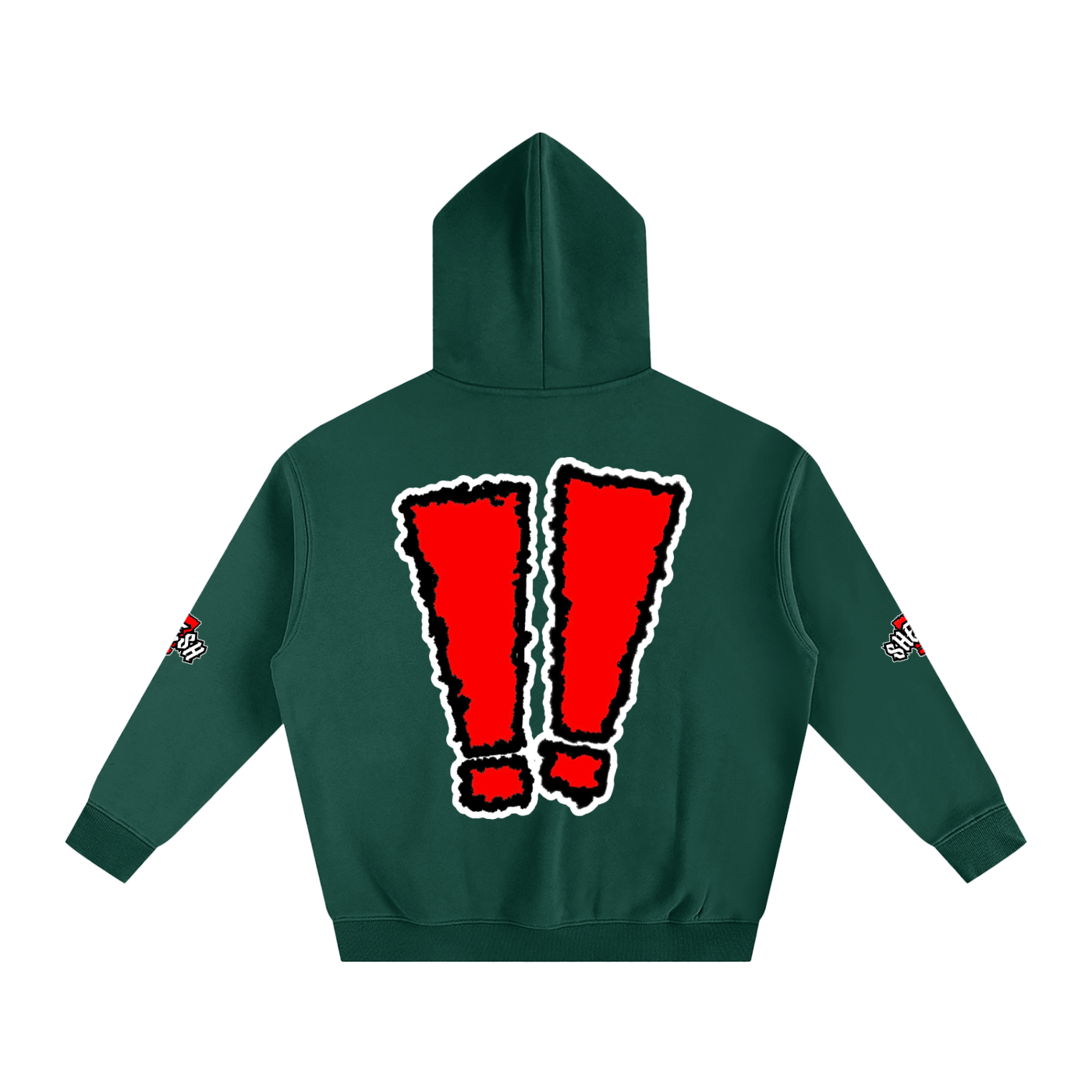SHEESH Double Sleeve Fleece Hoodie
