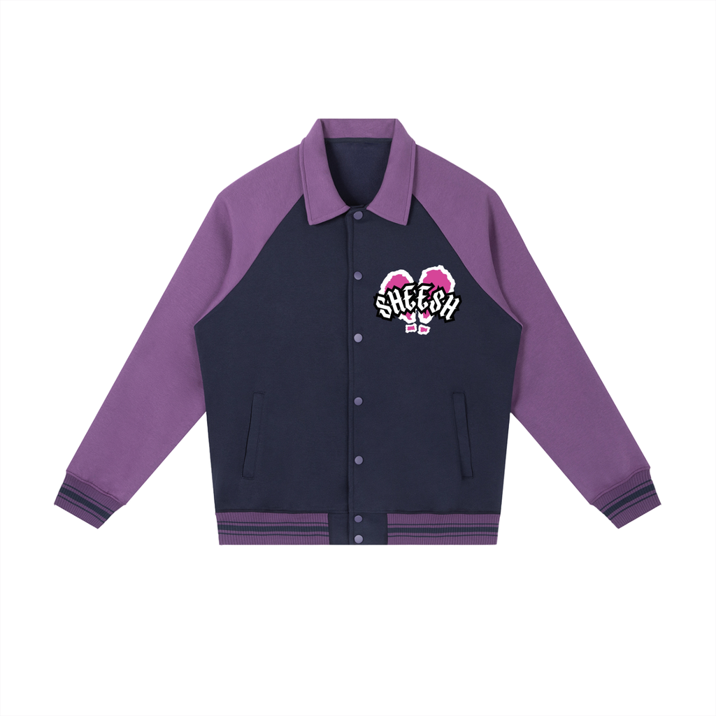 SHEESH WMNS Signature Logo Raglan Baseball Jacket