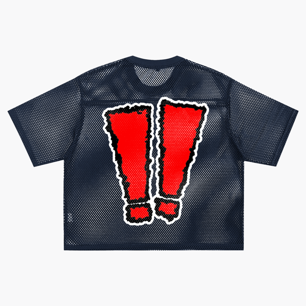 SHEESH Signature Logo See-Through Mesh Jersey Shirt