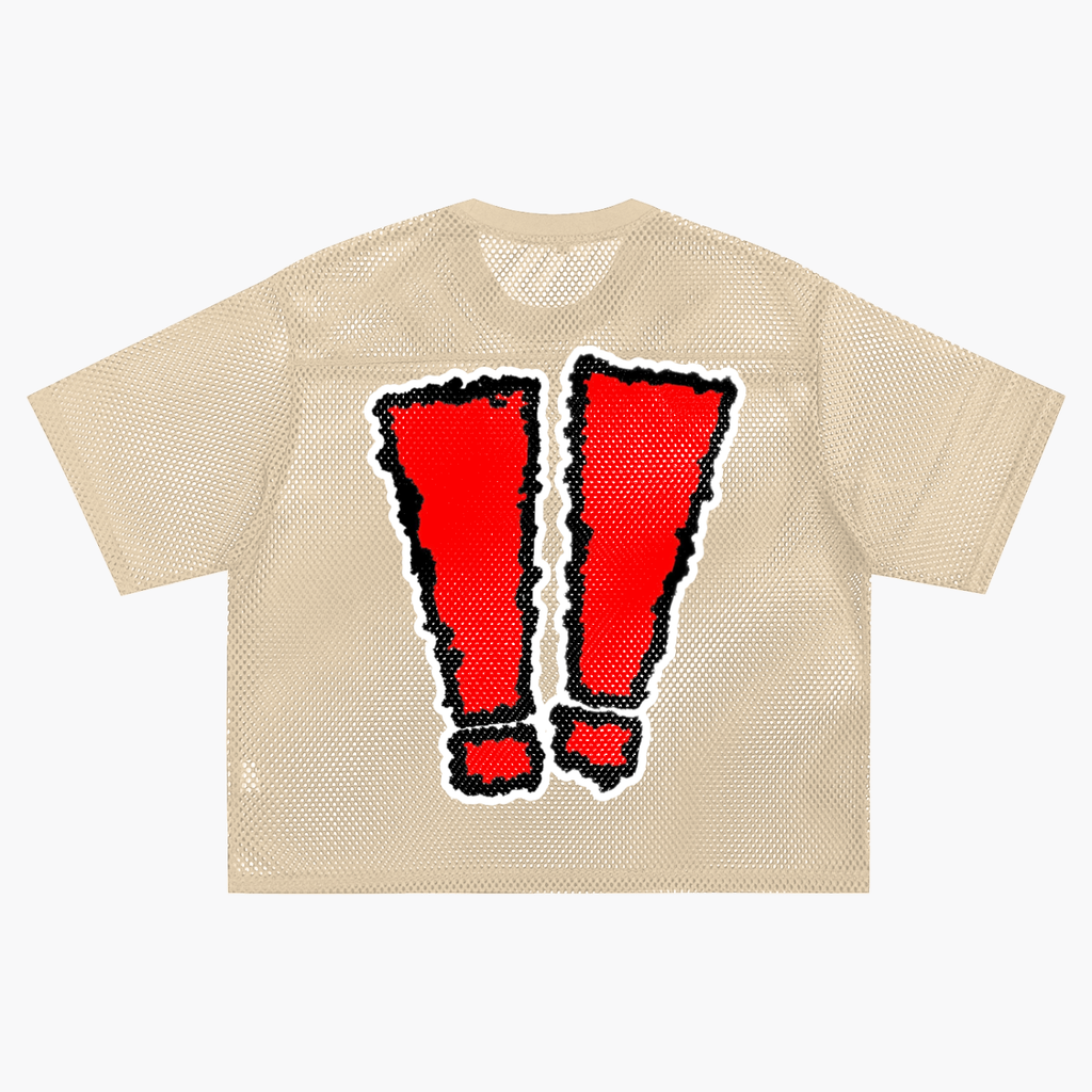 SHEESH Signature Logo See-Through Mesh Jersey Shirt