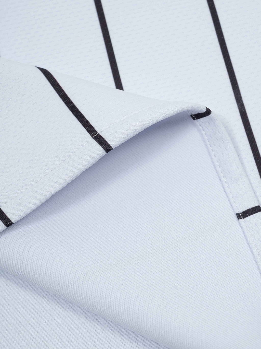 SHEESH Super Logo Pinstripe Baseball Jersey