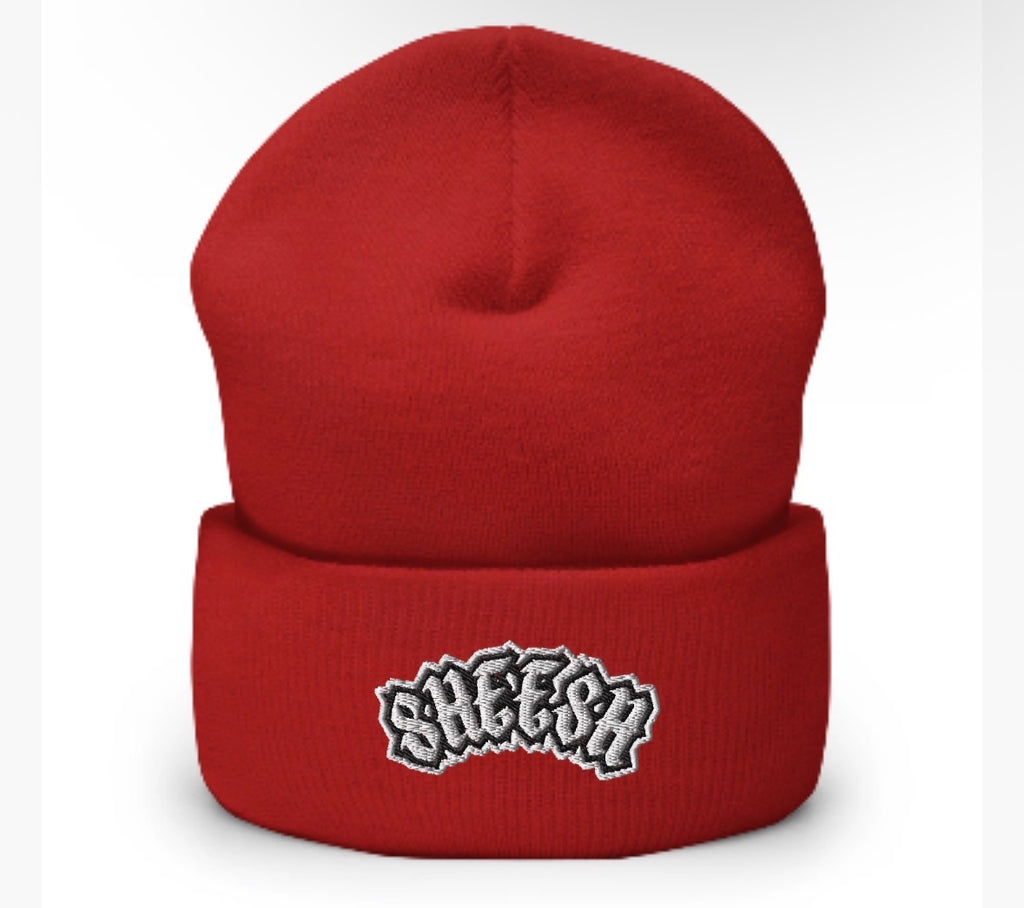 SHEESH‼️ X-Mark Logo Beanie Hat